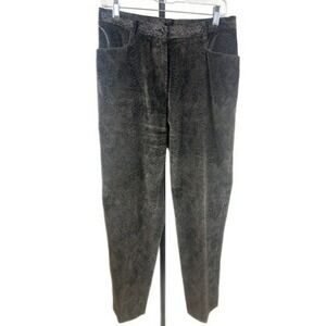 J.McLaughlin Green Velvet Snake Print‎ Pants Women's Size 12